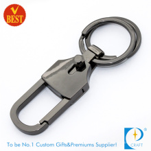 2015 Custom High Quality Black Nickle Zinc Alloy Metal Keychain